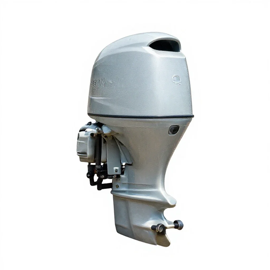 Outboard motor isolated on a white background