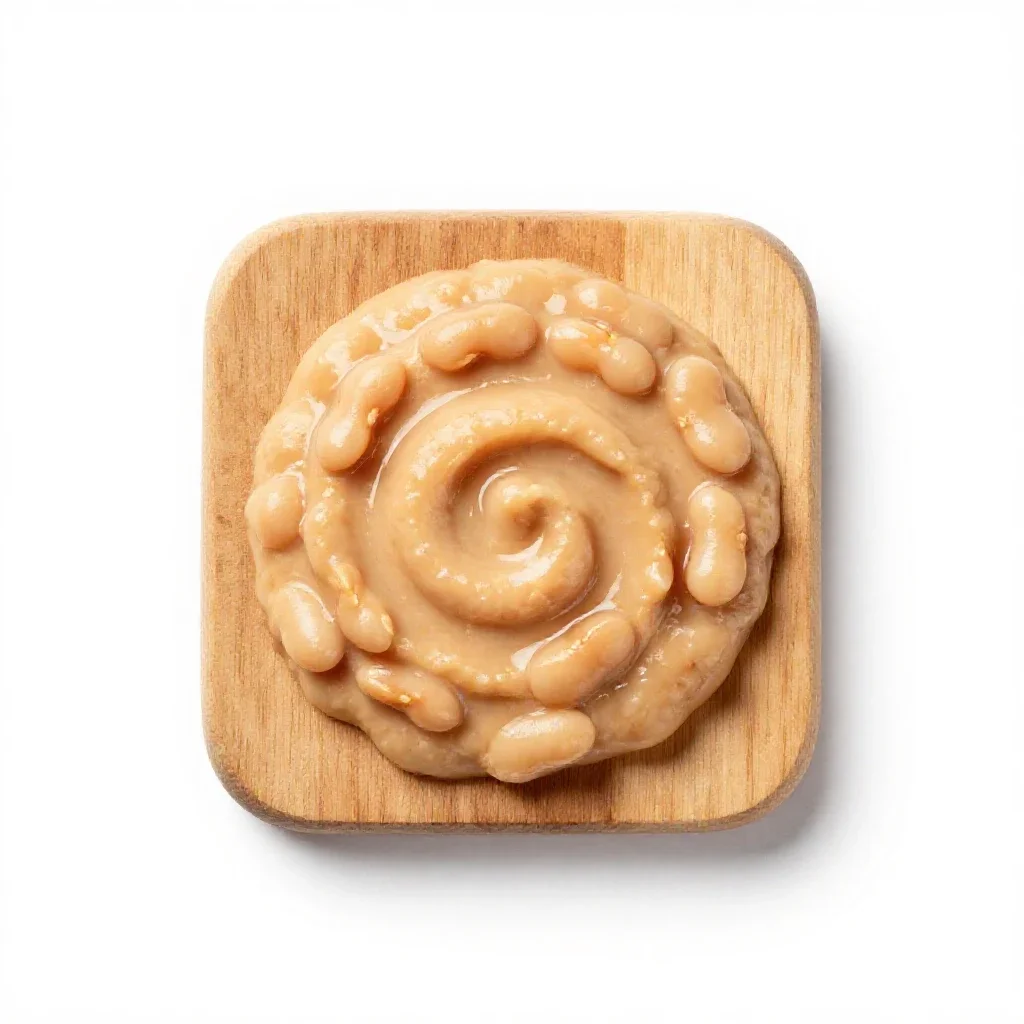 Bean dip isolated on a white background
