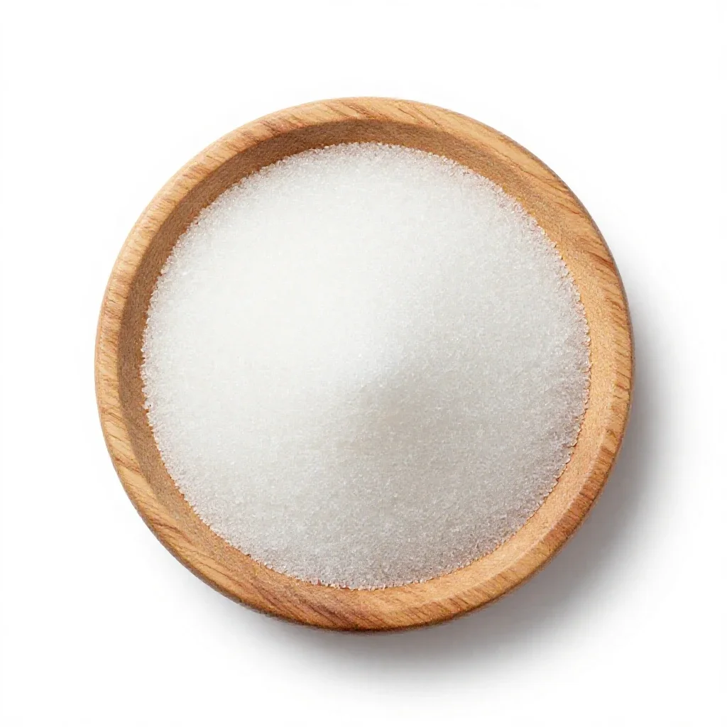 Castor sugar isolated on a white background