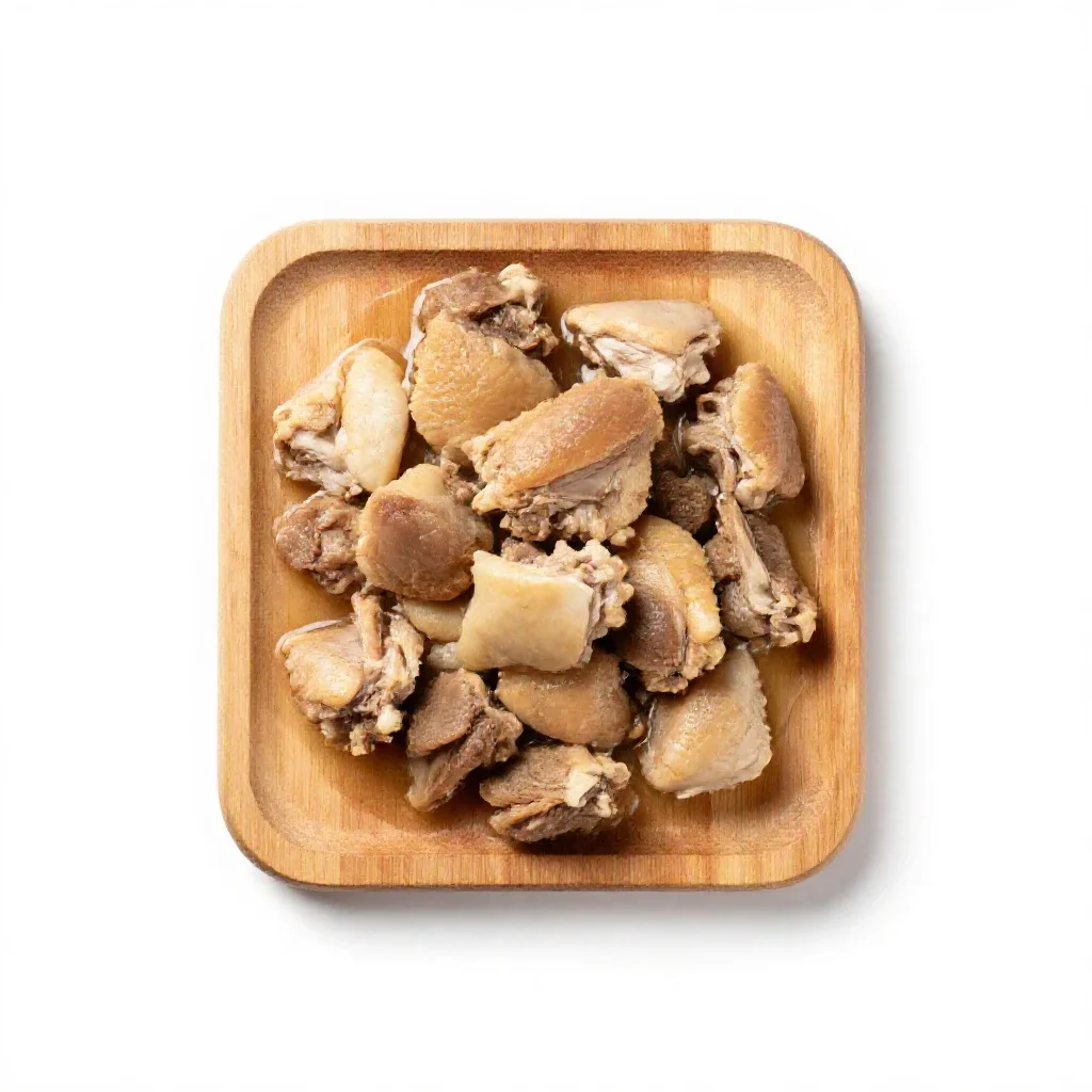 Chicken stew isolated on a white background
