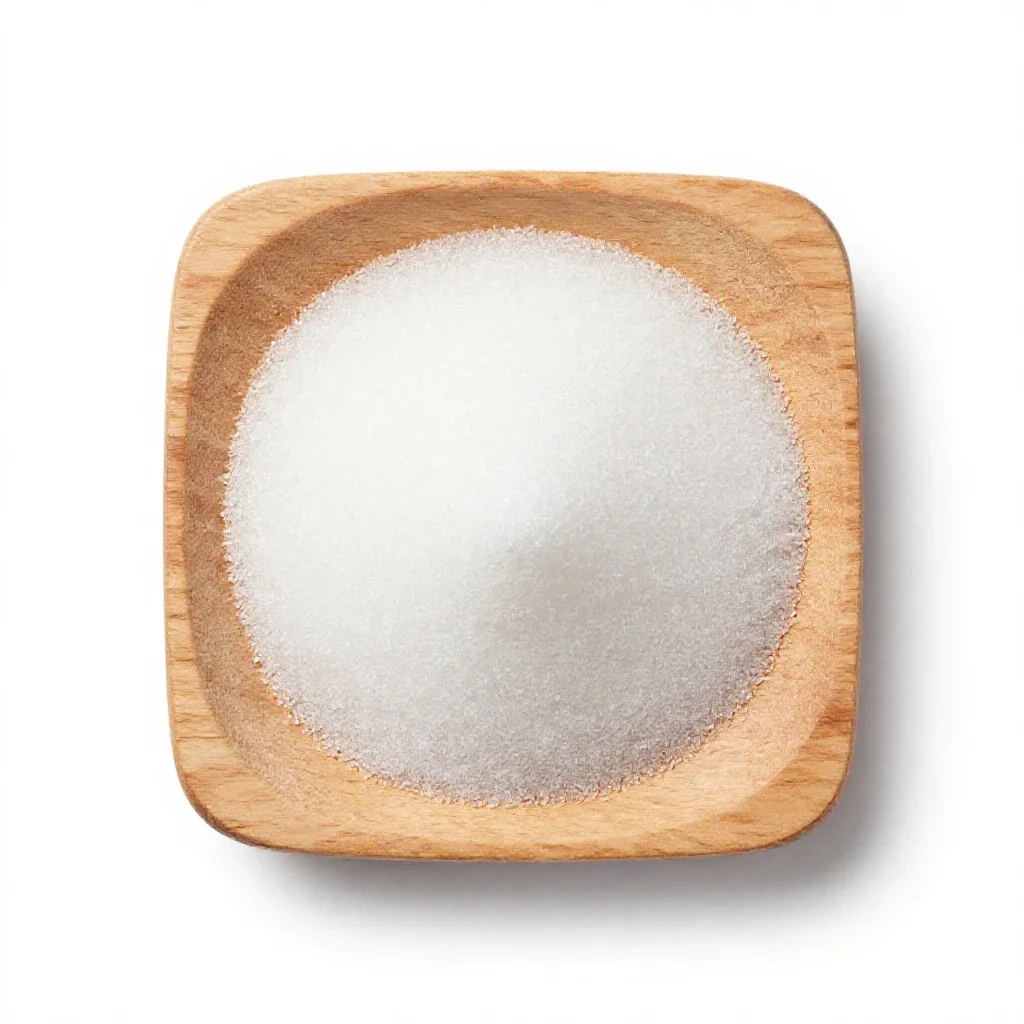 Granulated sugar isolated on a white background