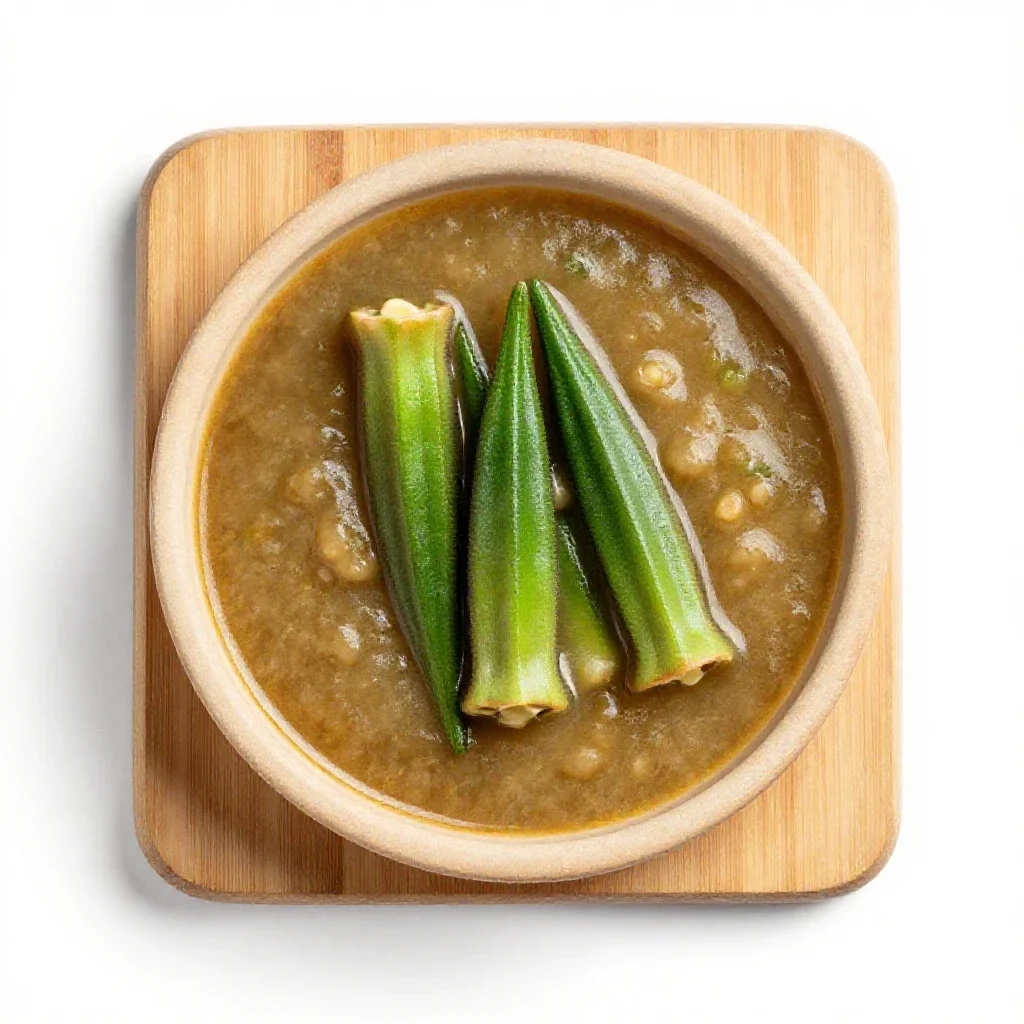 Gumbo isolated on a white background