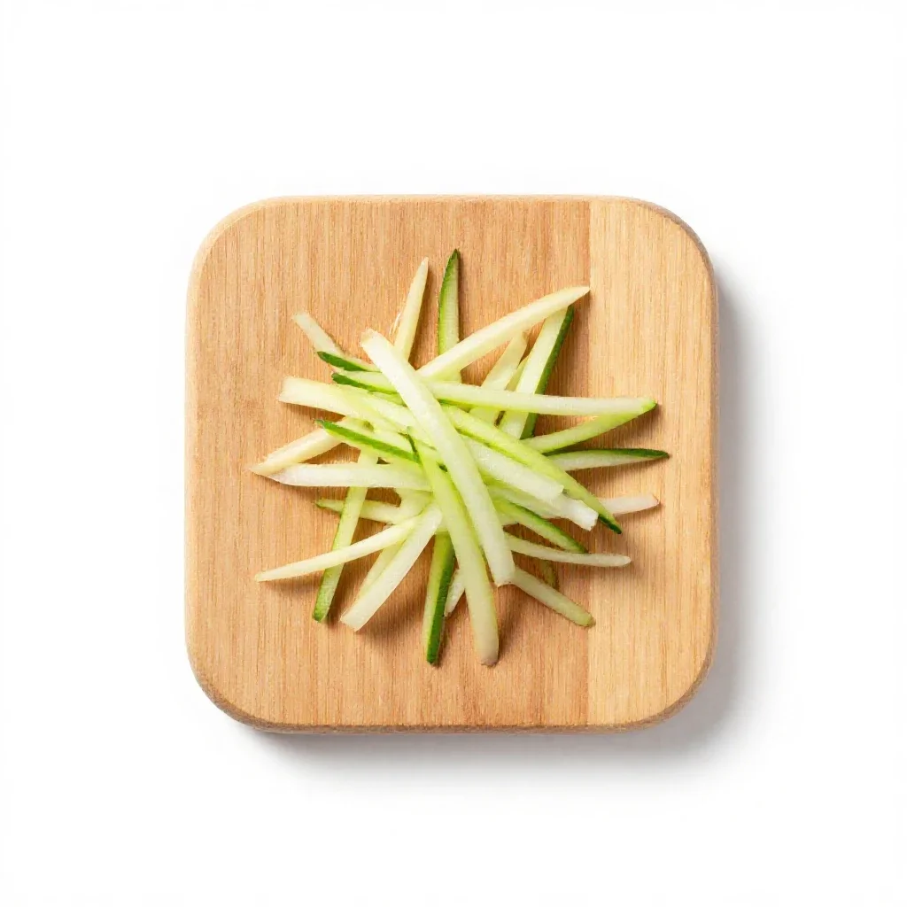 Julienne isolated on a white background