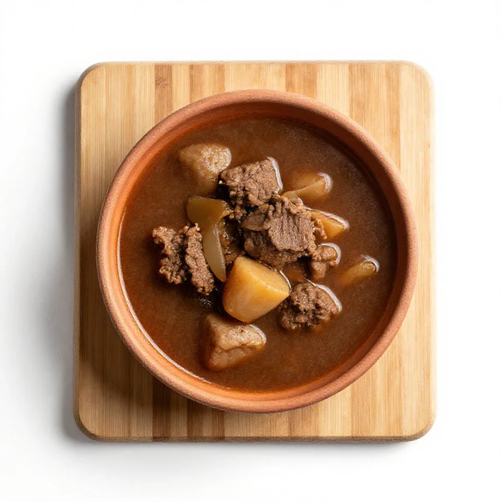 Mulligan stew isolated on a white background