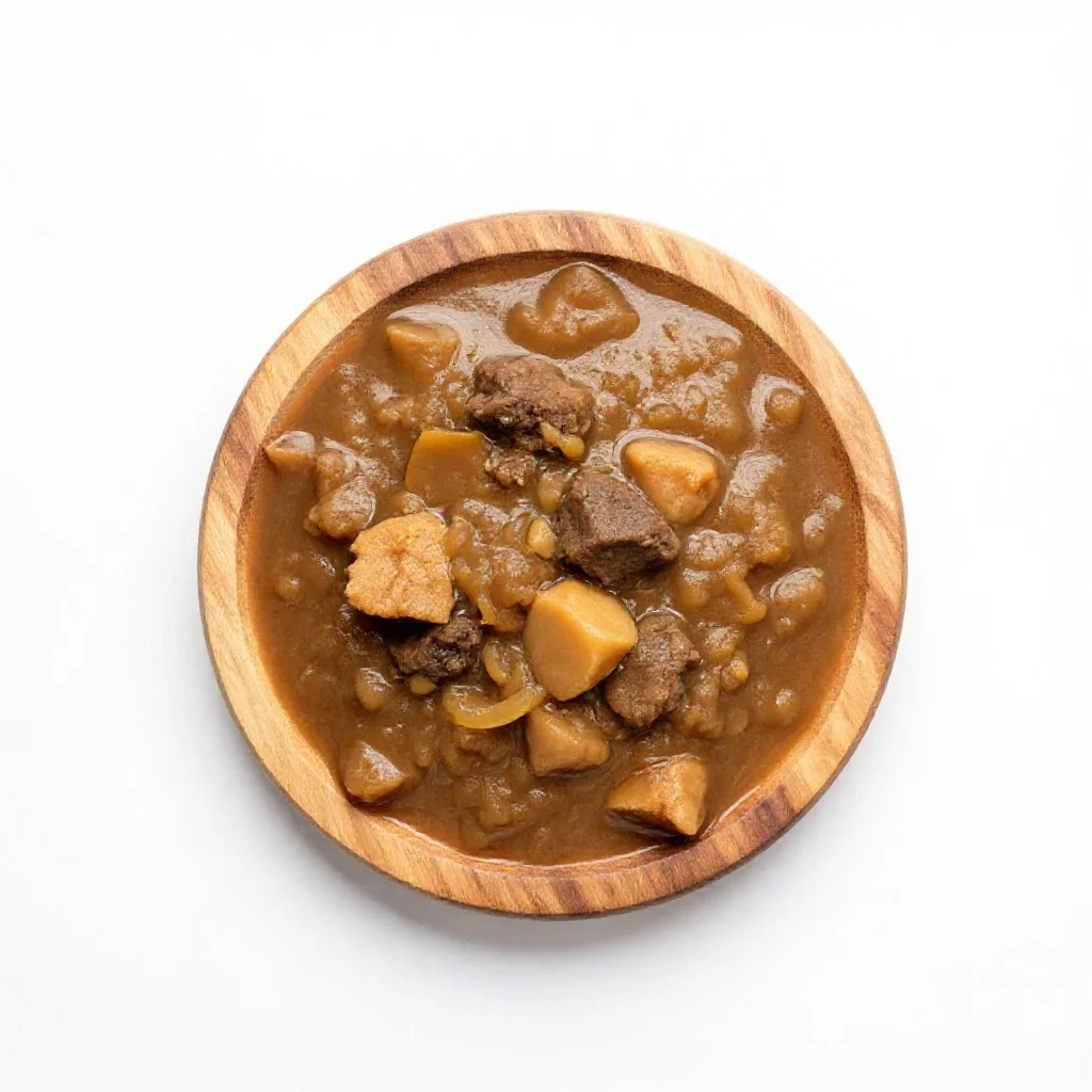 Pottage isolated on a white background
