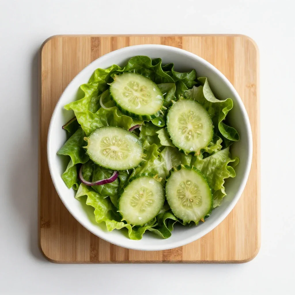 Salad bowl isolated on a white background