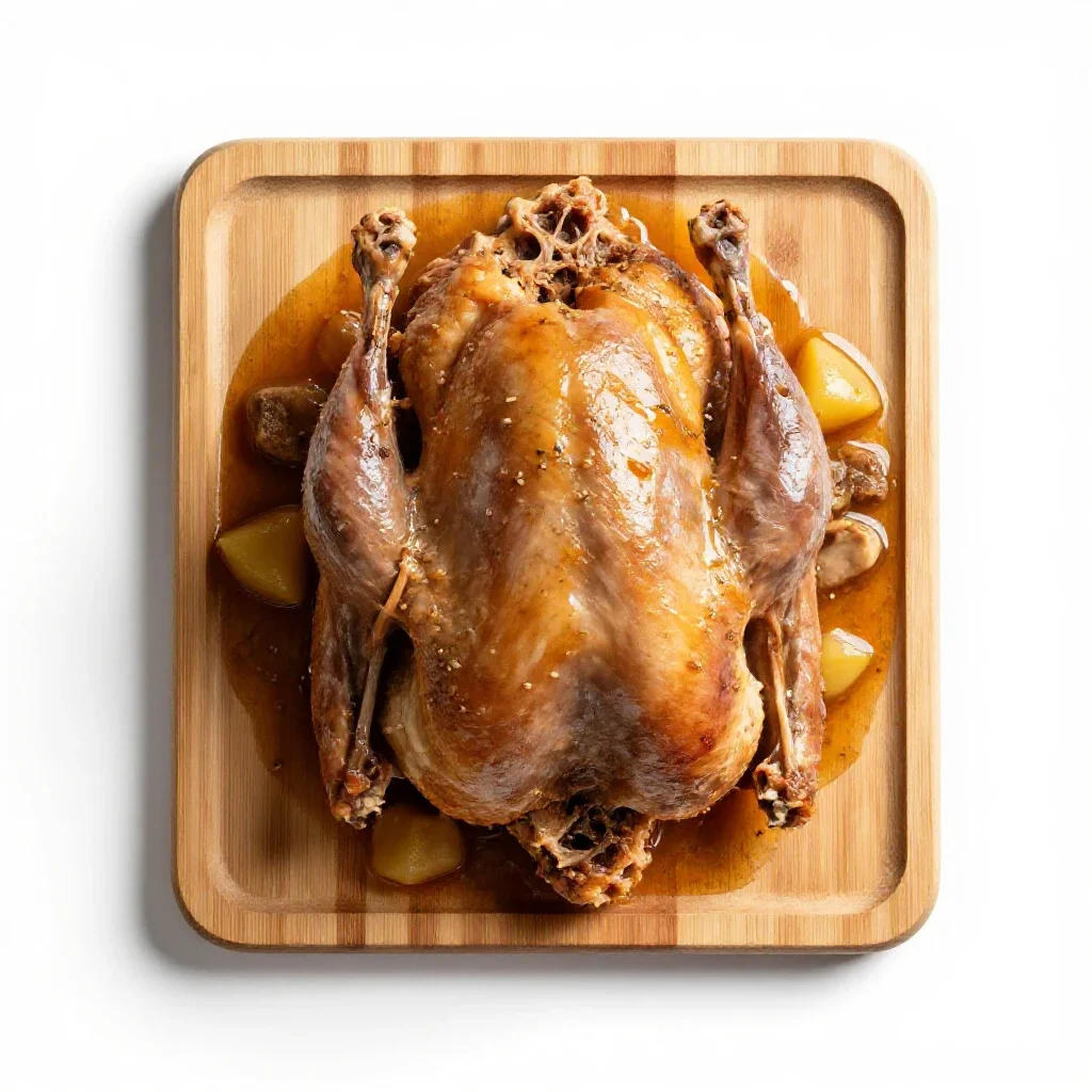 Turkey stew isolated on a white background