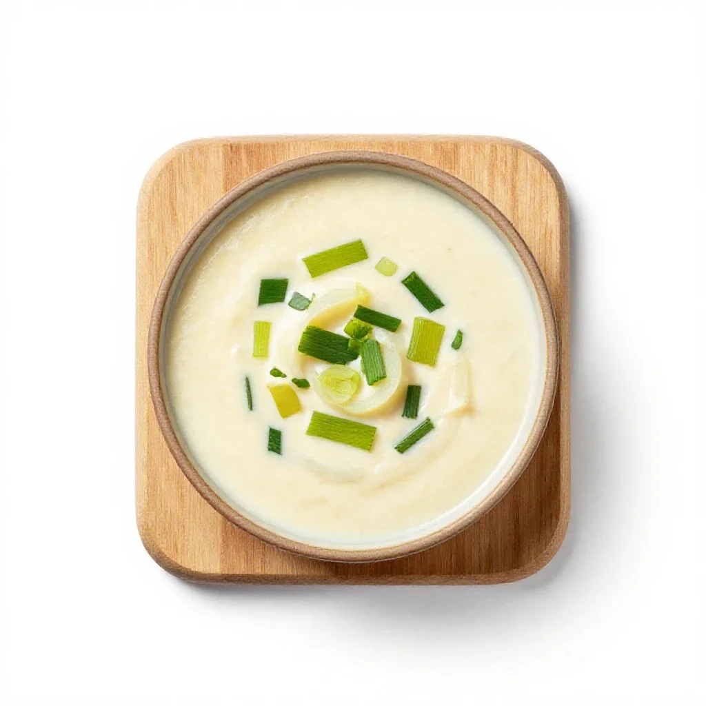 Vichyssoise isolated on a white background