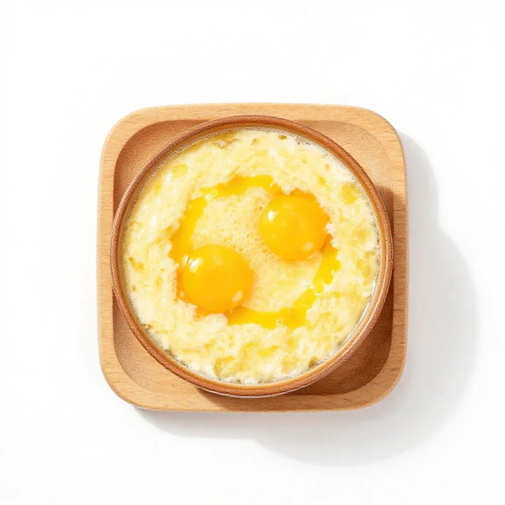 Eggdrop soup isolated on a white background