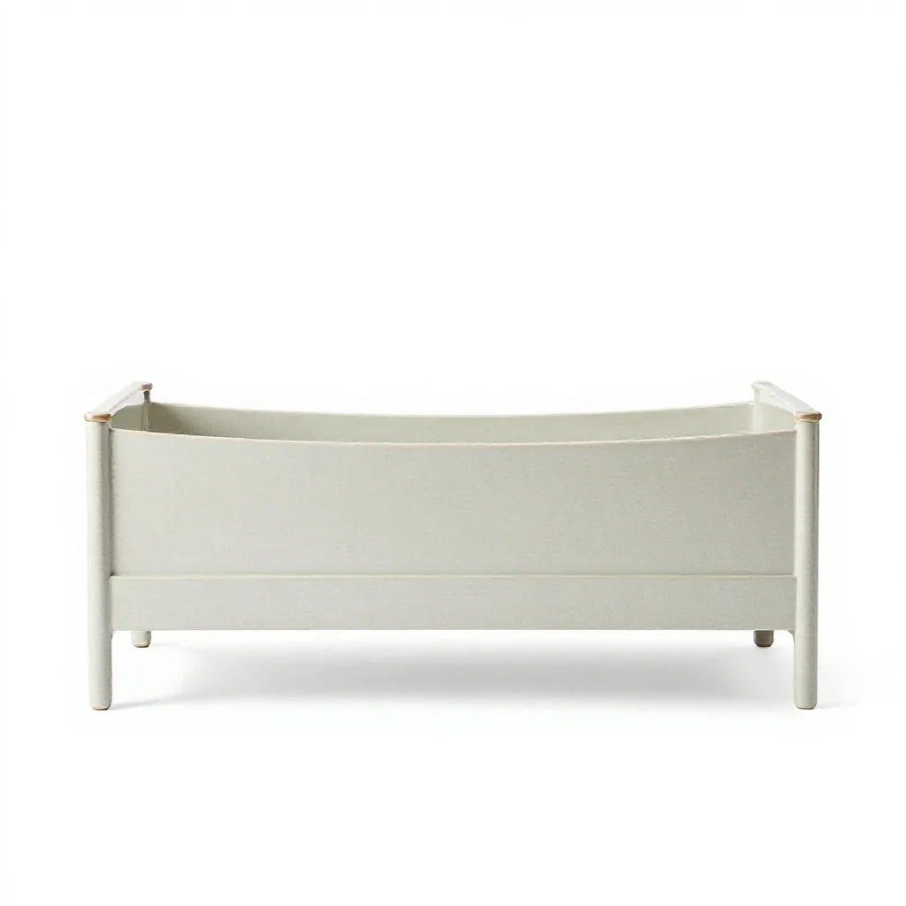 Baby bed isolated on a white background
