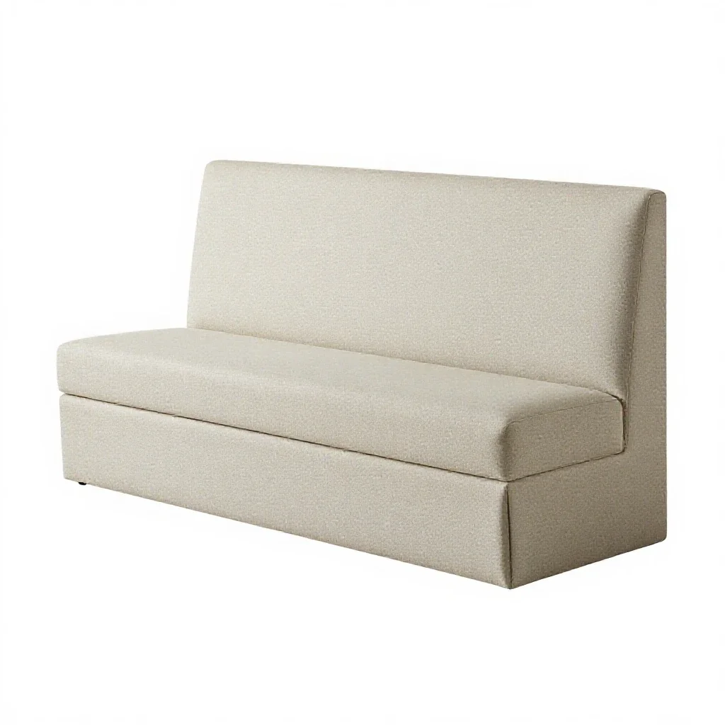 Banquette isolated on a white background