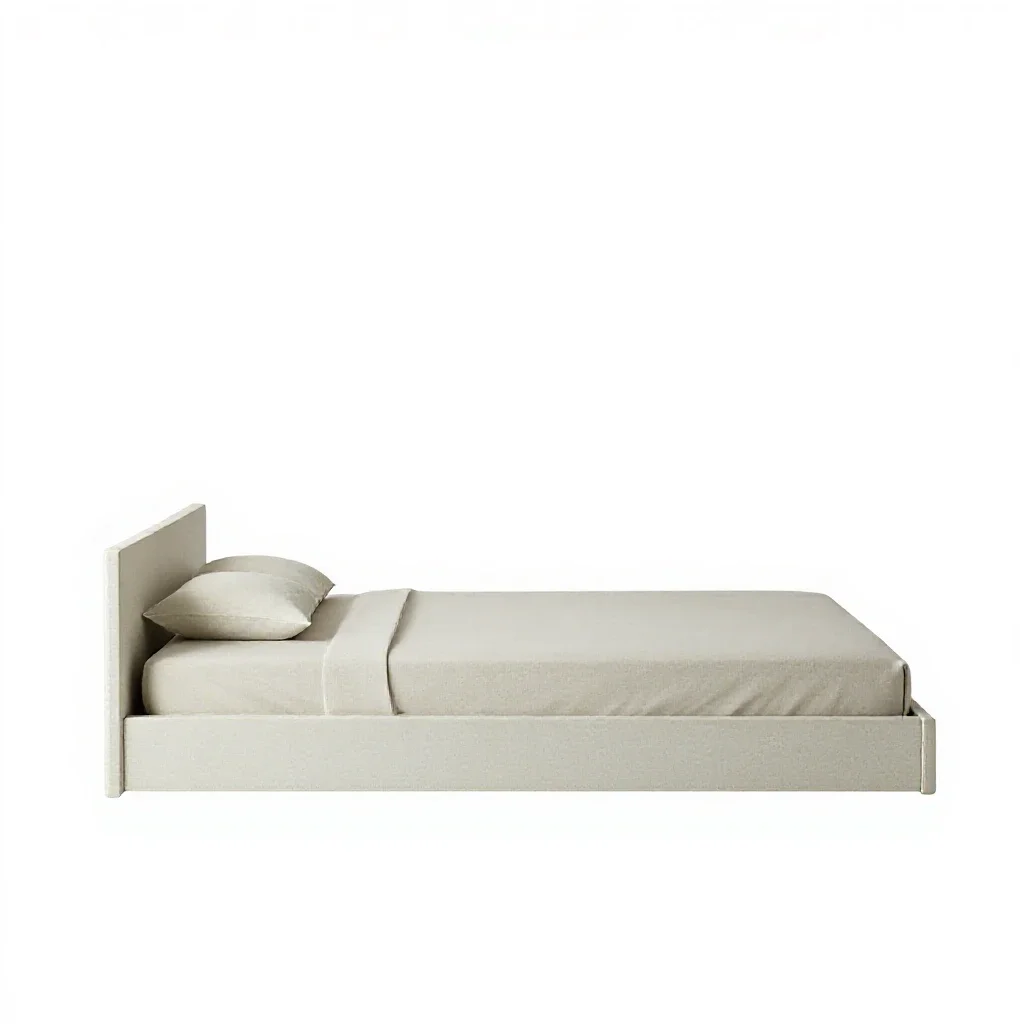 Built-in bed isolated on a white background