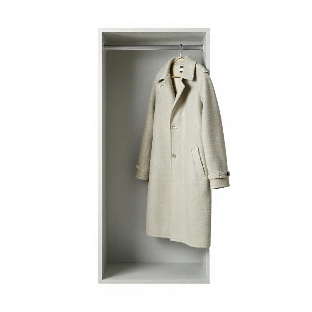 Coat closet isolated on a white background