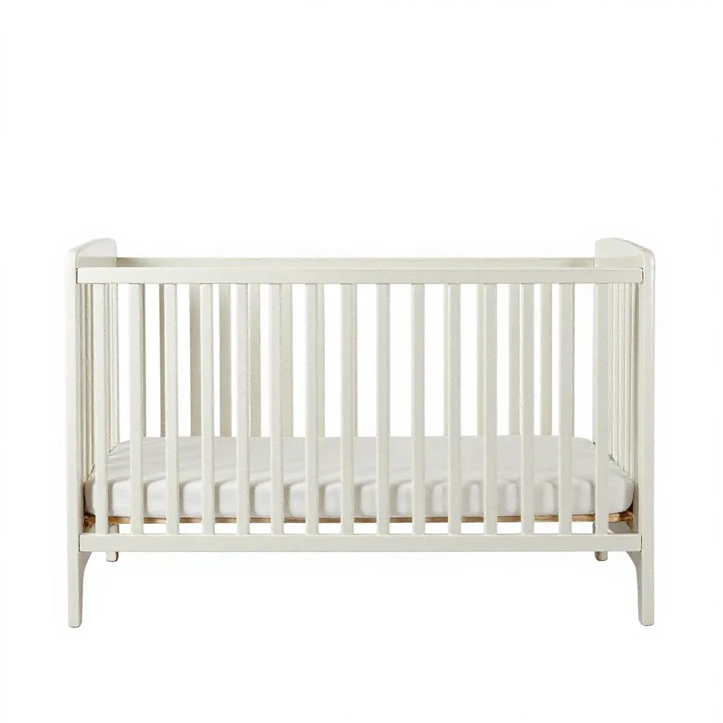 Crib isolated on a white background
