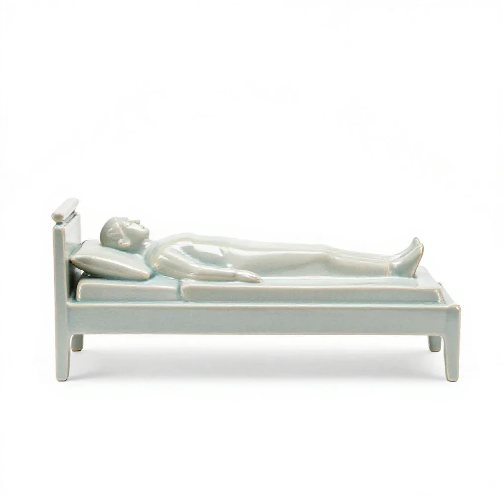 Deathbed isolated on a white background
