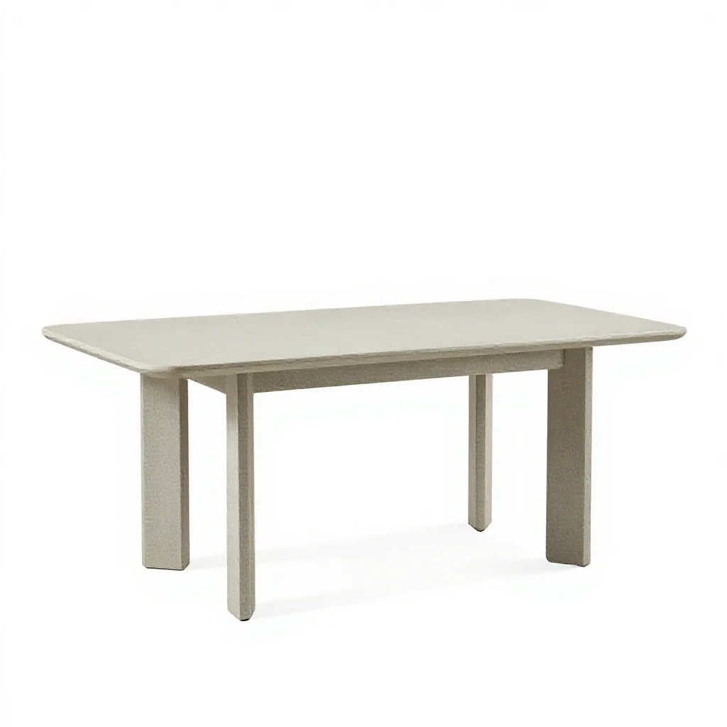 Dining-room table isolated on a white background
