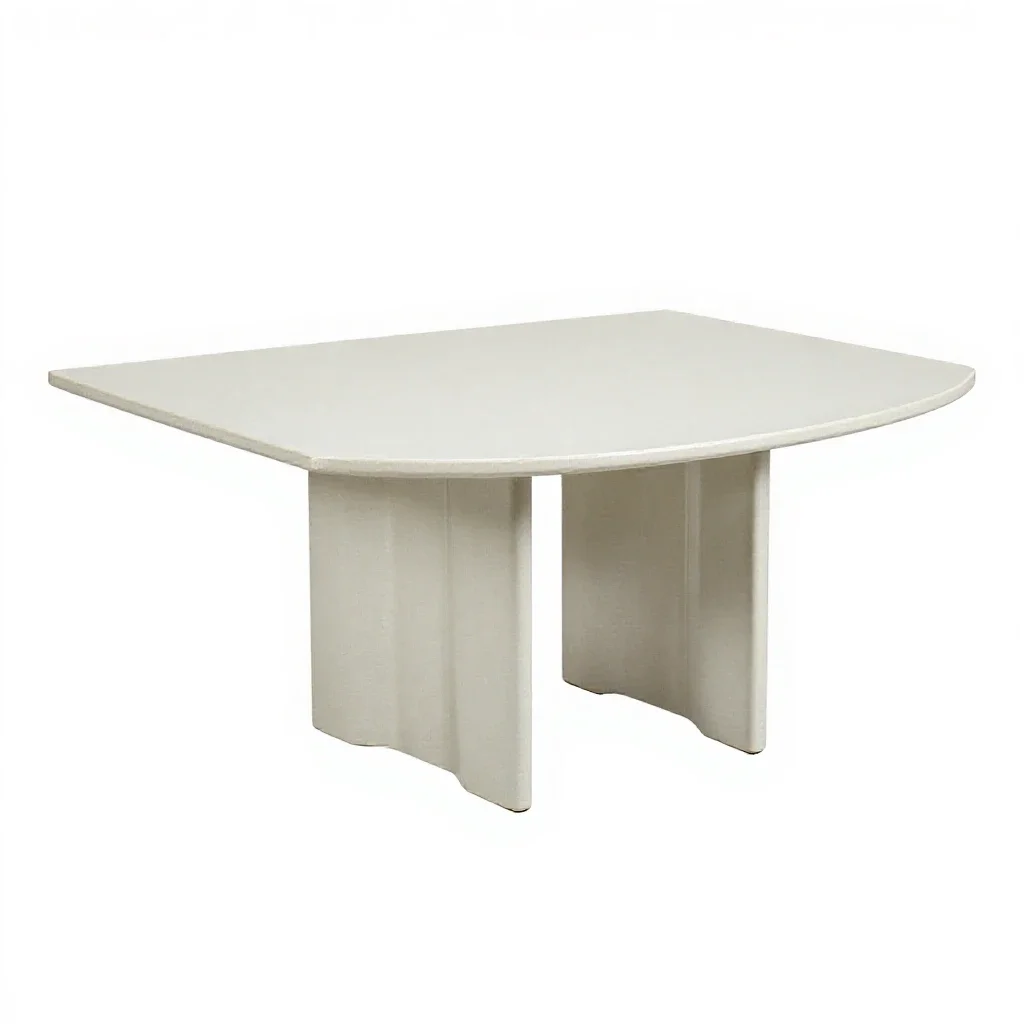 Drop-leaf table isolated on a white background