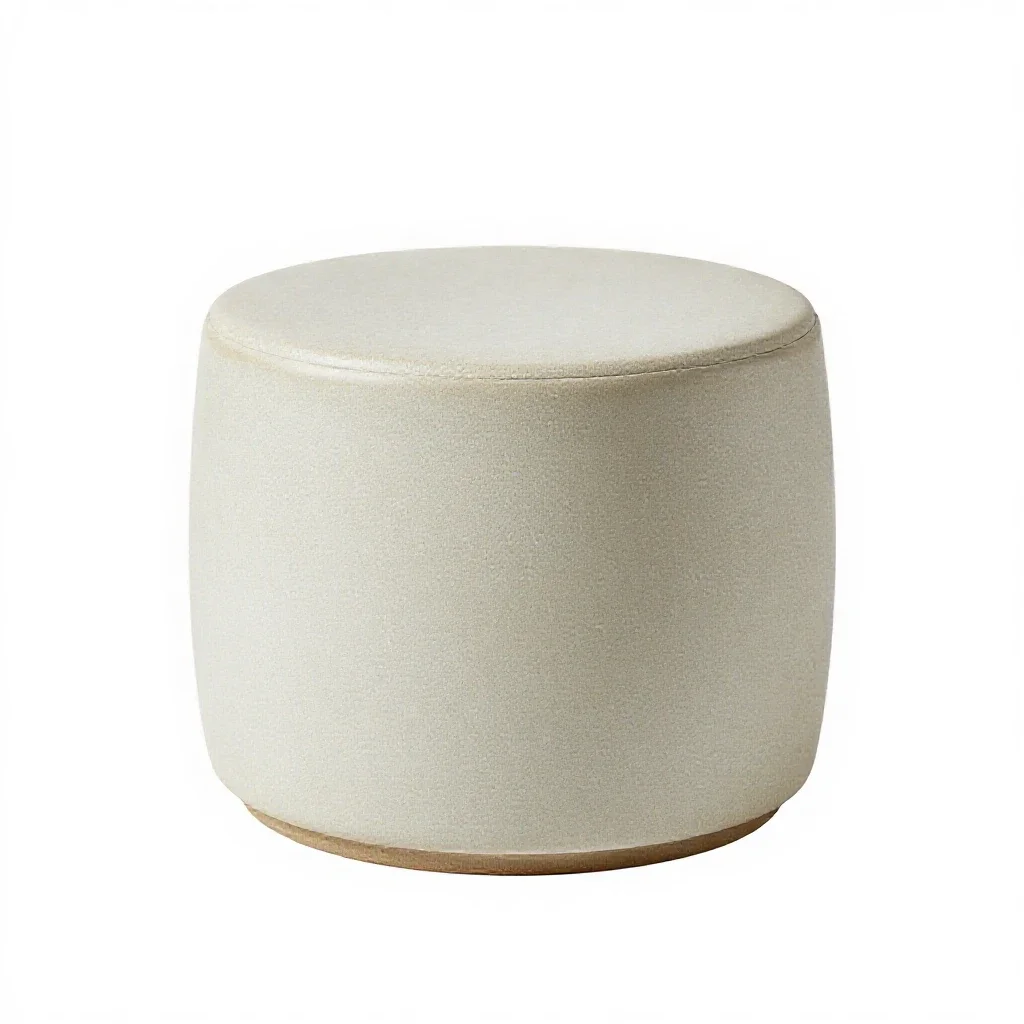 Footstool isolated on a white background