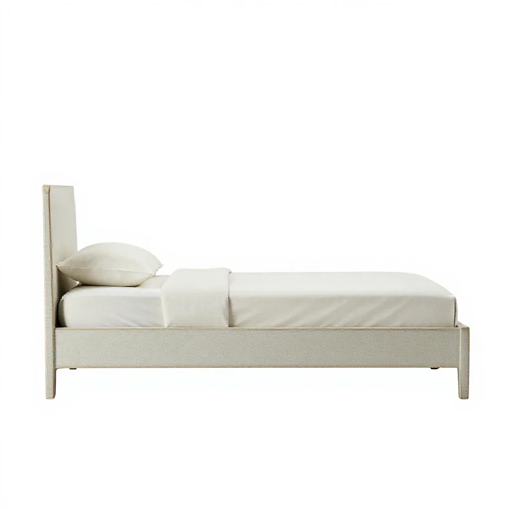 Marriage bed isolated on a white background