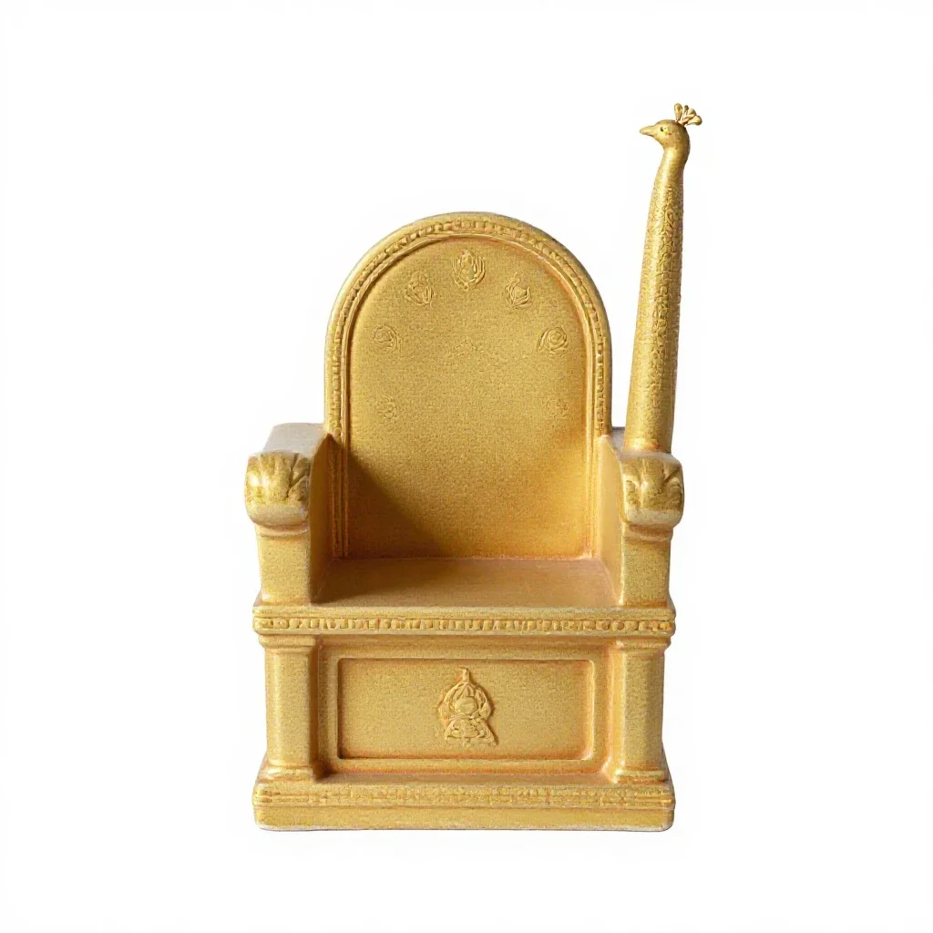 Peacock-throne isolated on a white background