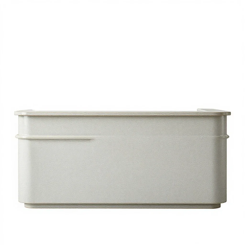 Reception desk isolated on a white background