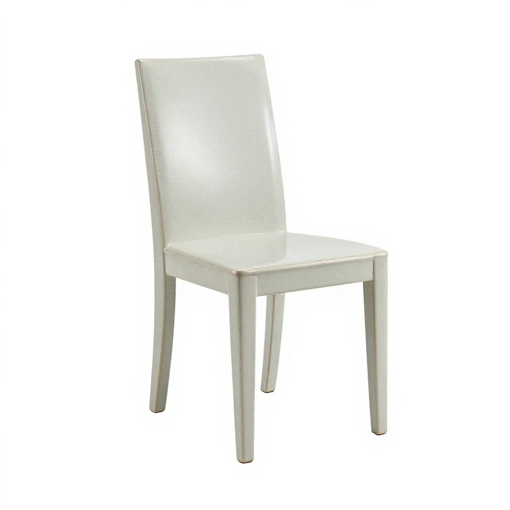 Straight chair isolated on a white background