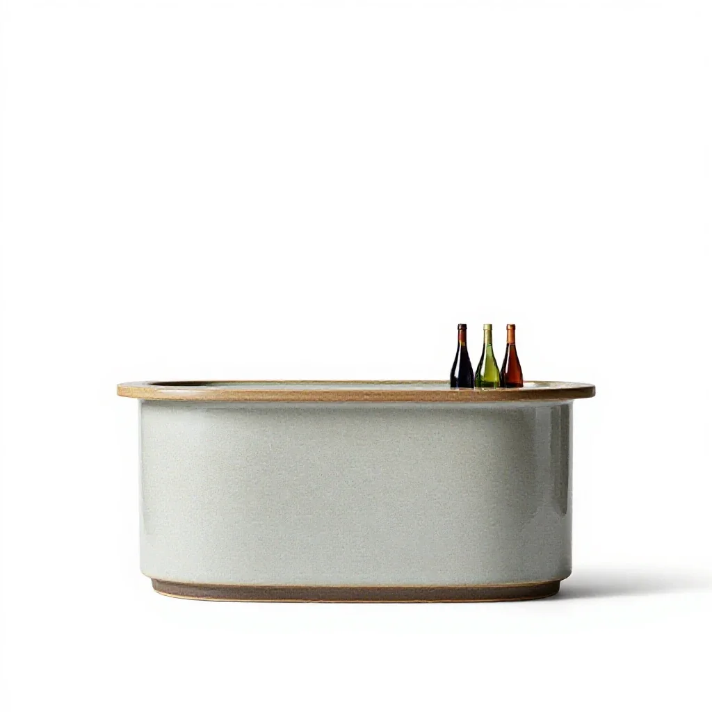Wine bar isolated on a white background