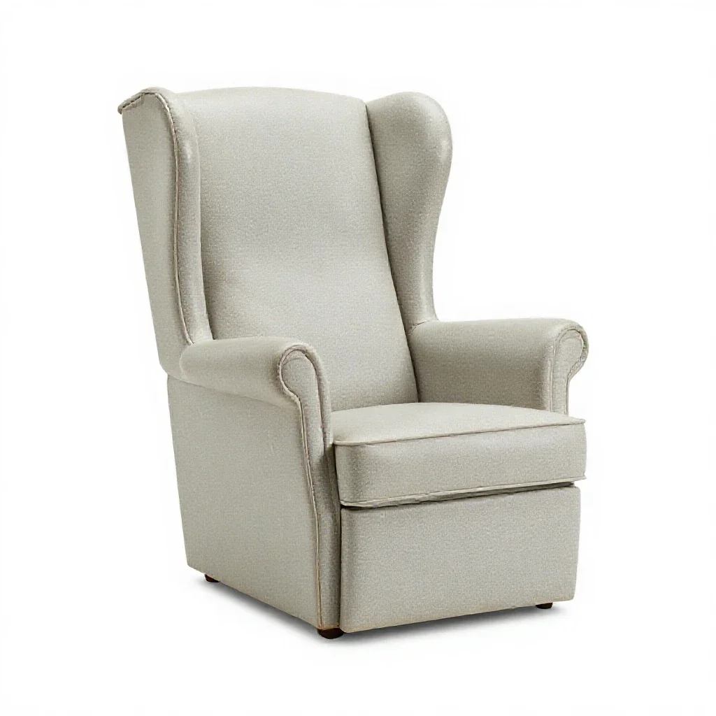 Wing chair isolated on a white background