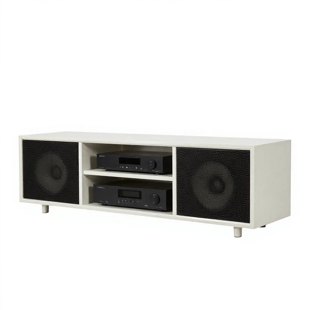 Entertainment center isolated on a white background