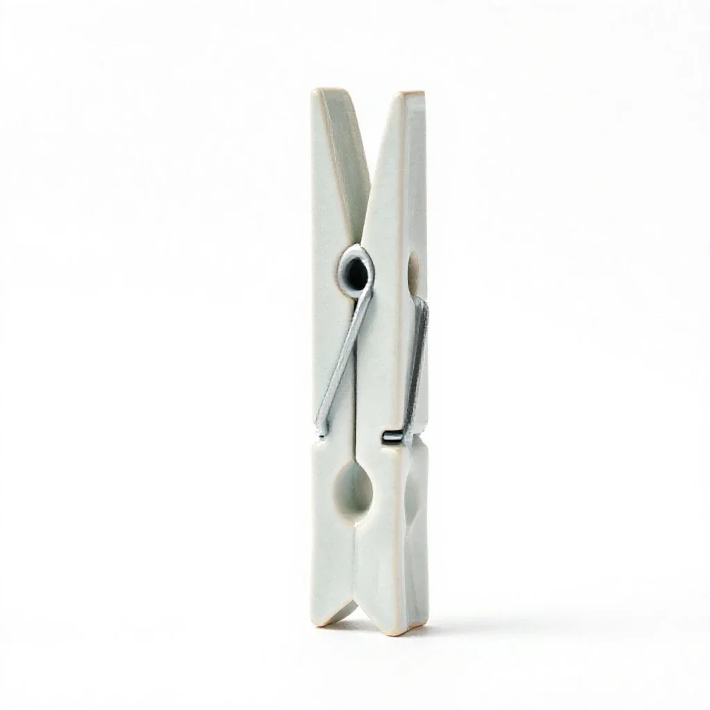 Clothespin isolated on a white background