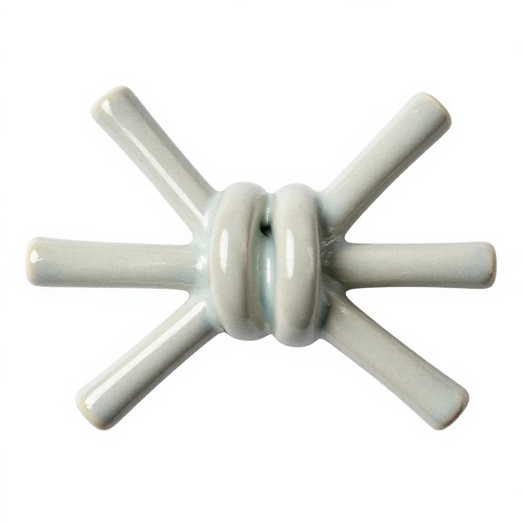 Granny knot isolated on a white background