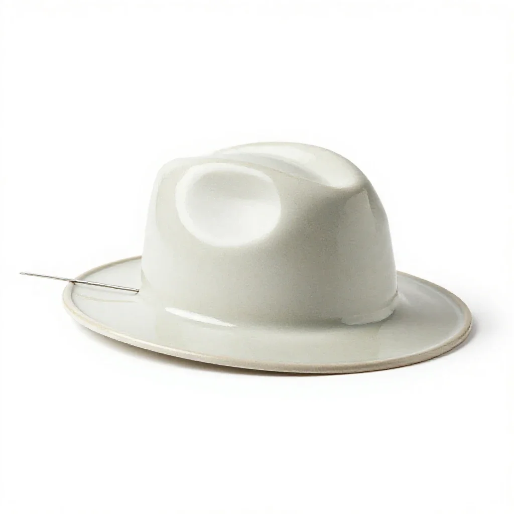Hatpin isolated on a white background
