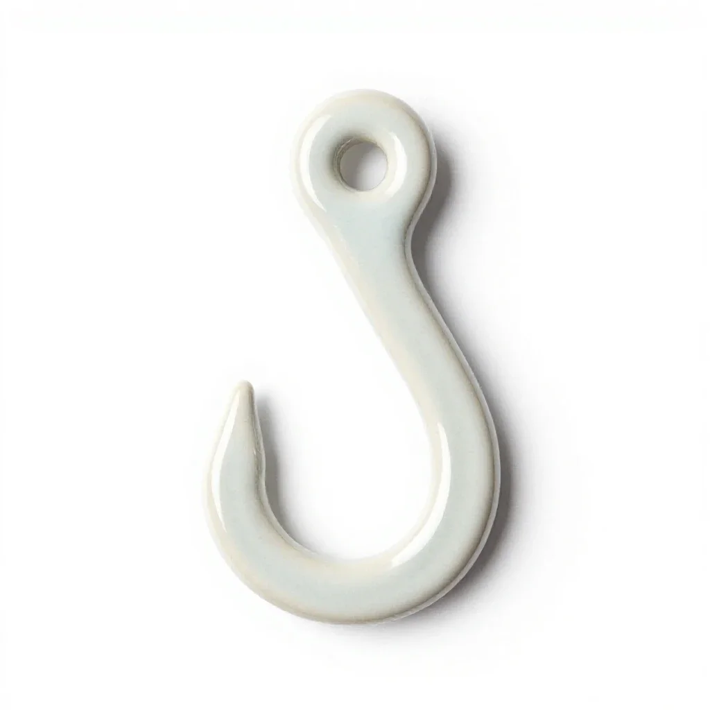 Hook and eye isolated on a white background