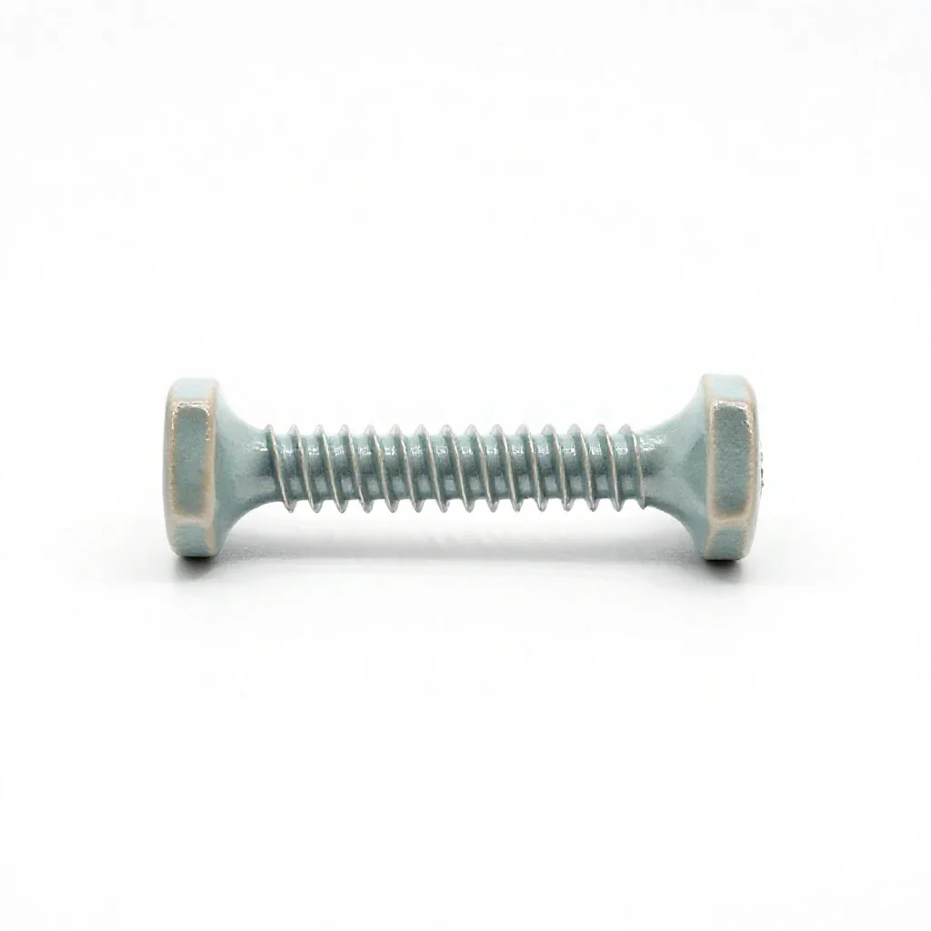 Lag screw isolated on a white background