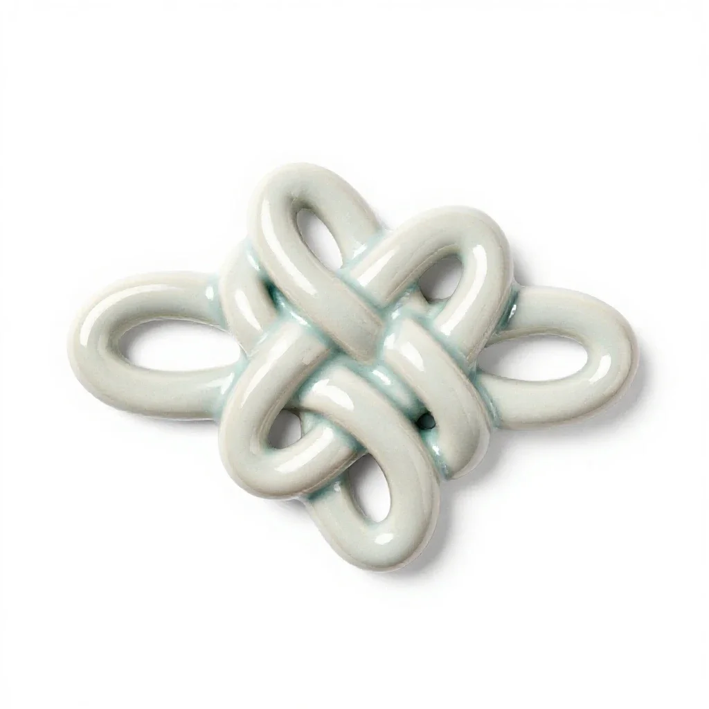 Love knot isolated on a white background