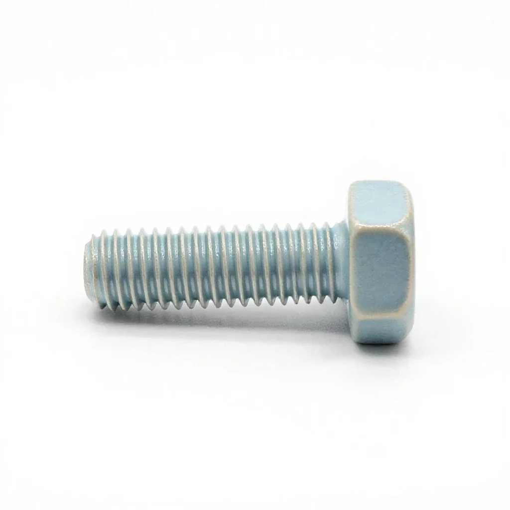 Machine bolt isolated on a white background