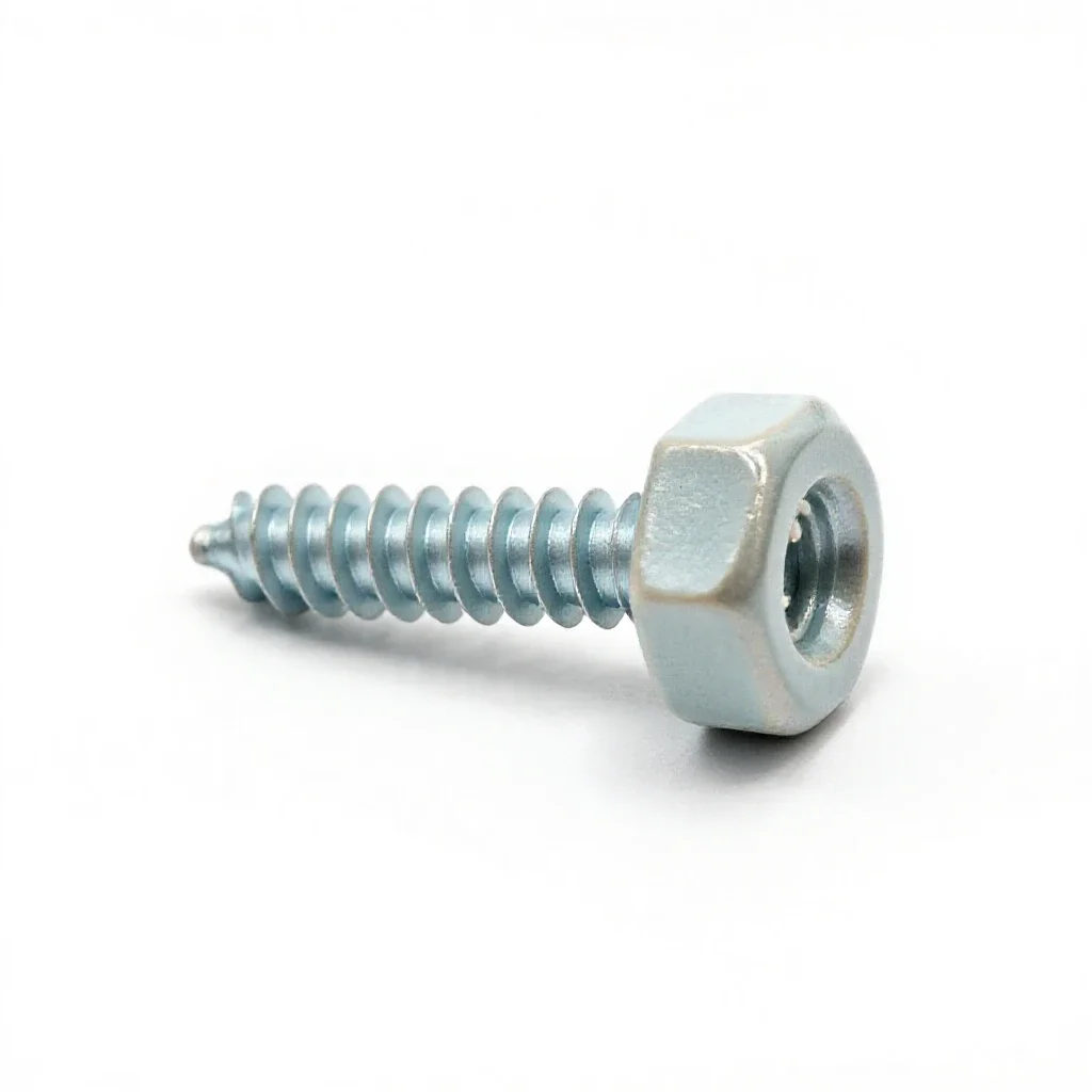Machine screw isolated on a white background