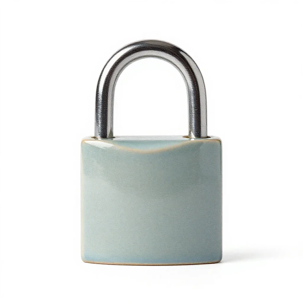 Padlock isolated on a white background