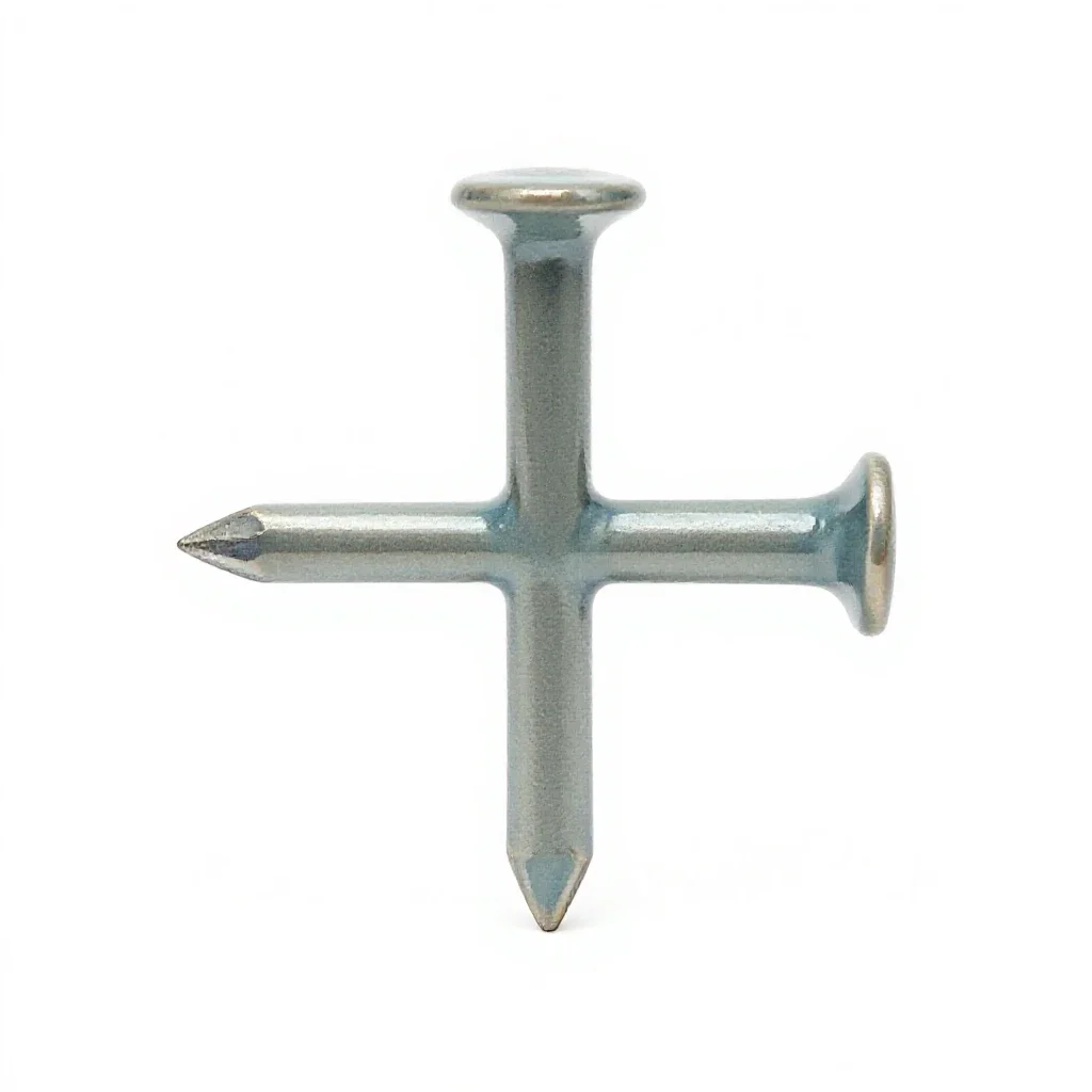 Eightpenny nail isolated on a white background