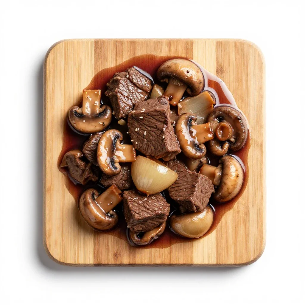 Beef Bourguignonne isolated on a white background