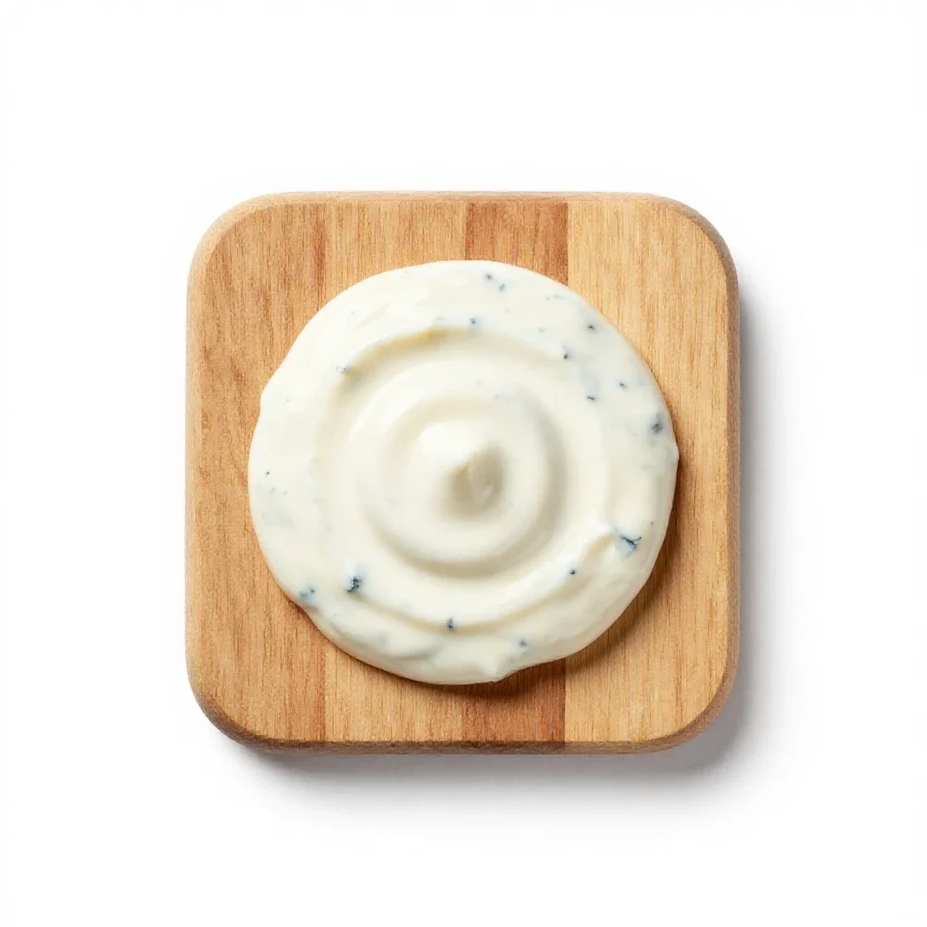 Bleu cheese dressing isolated on a white background