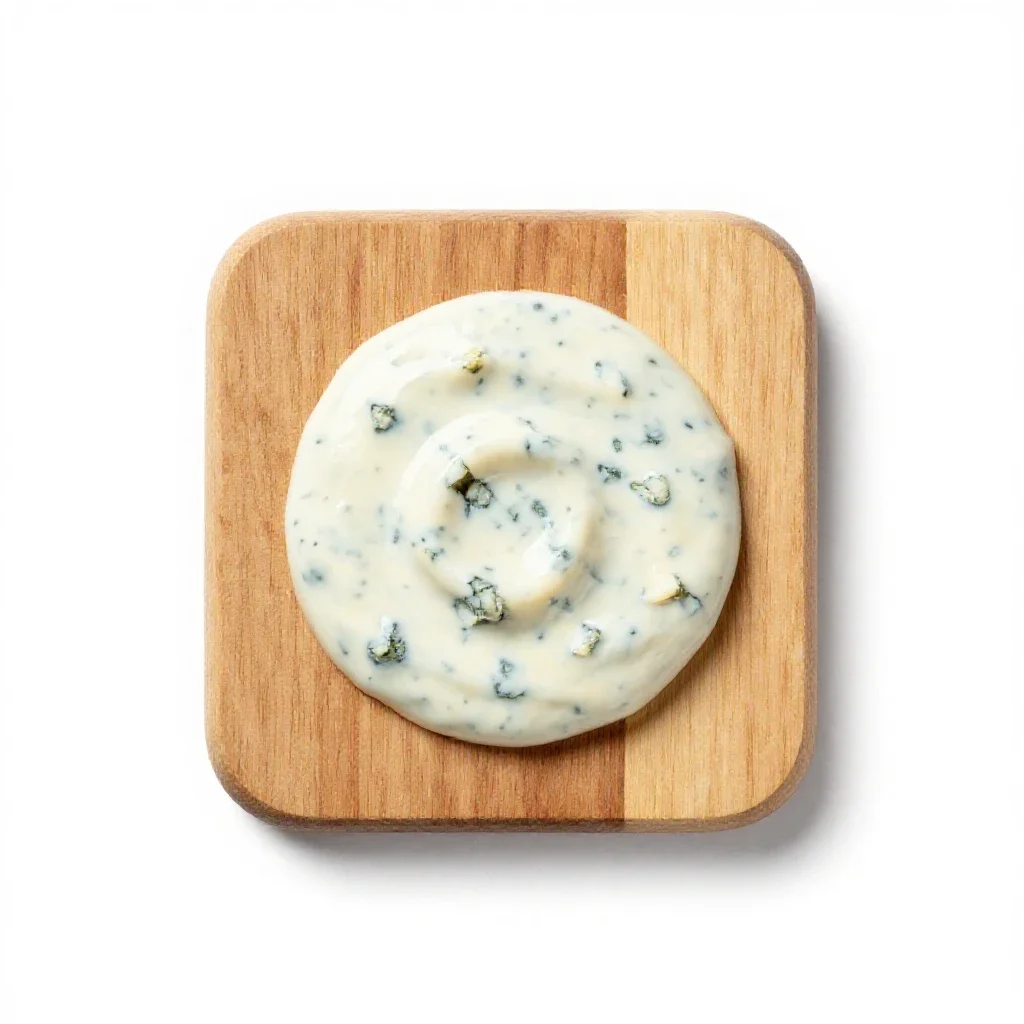 Blue cheese dressing isolated on a white background