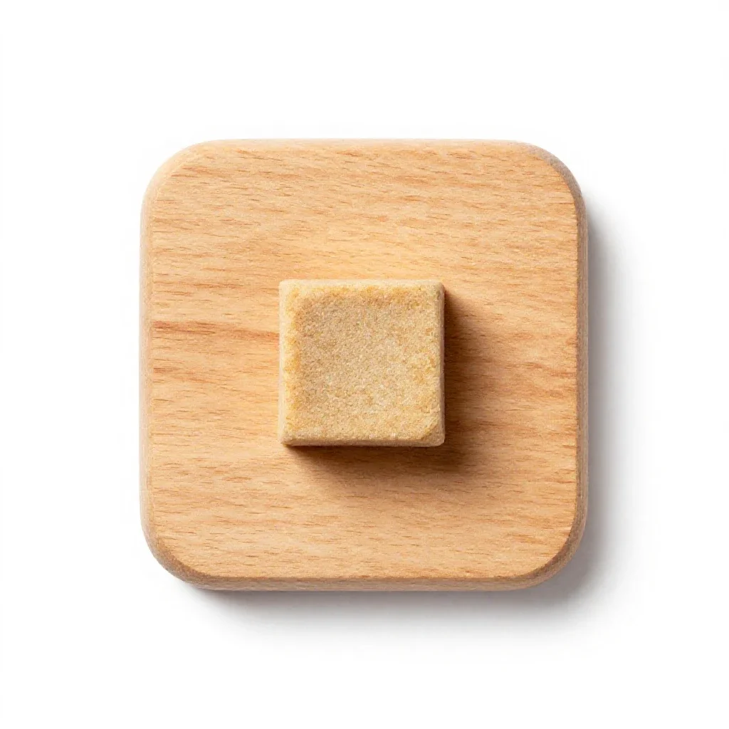 Bouillon cube isolated on a white background