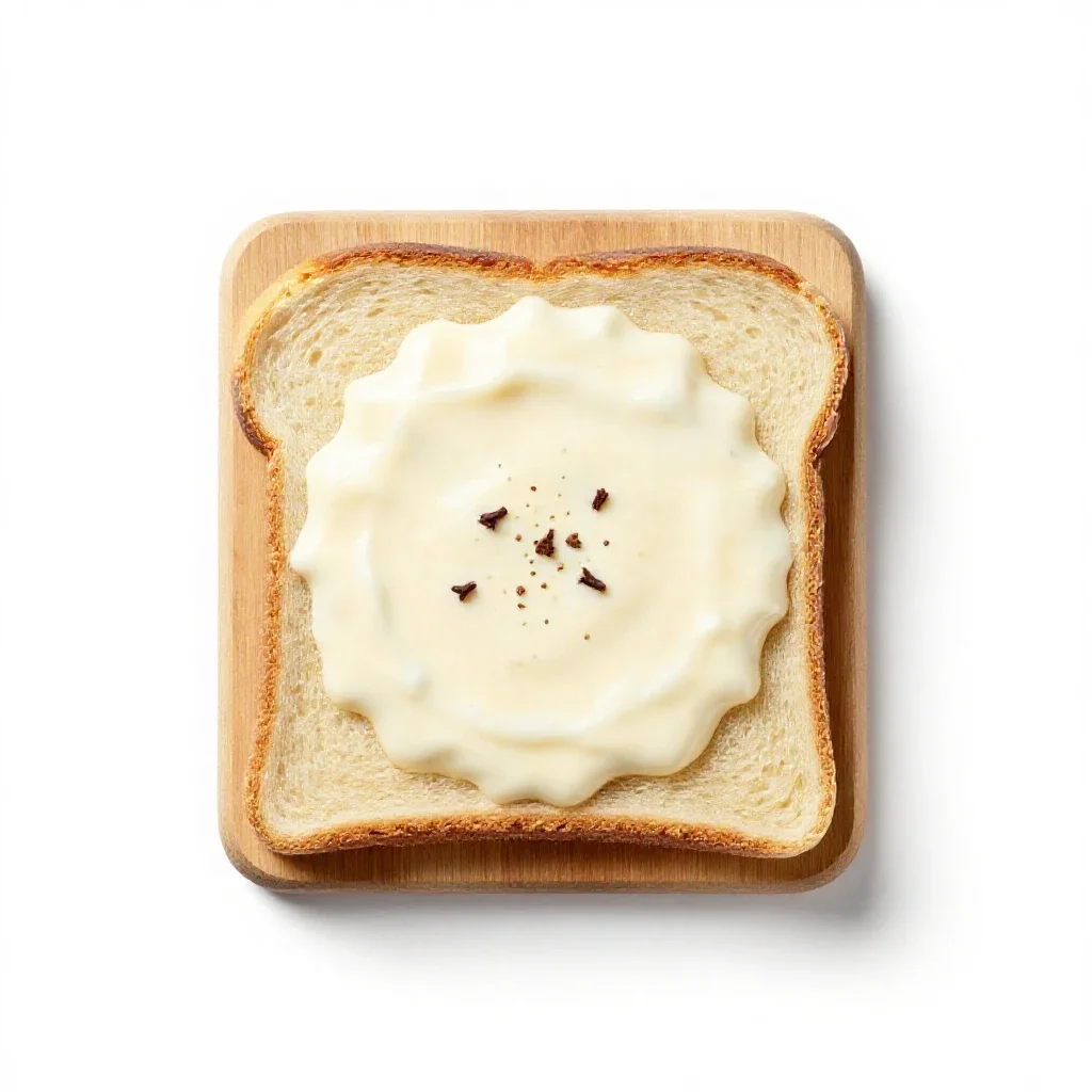 Bread sauce isolated on a white background