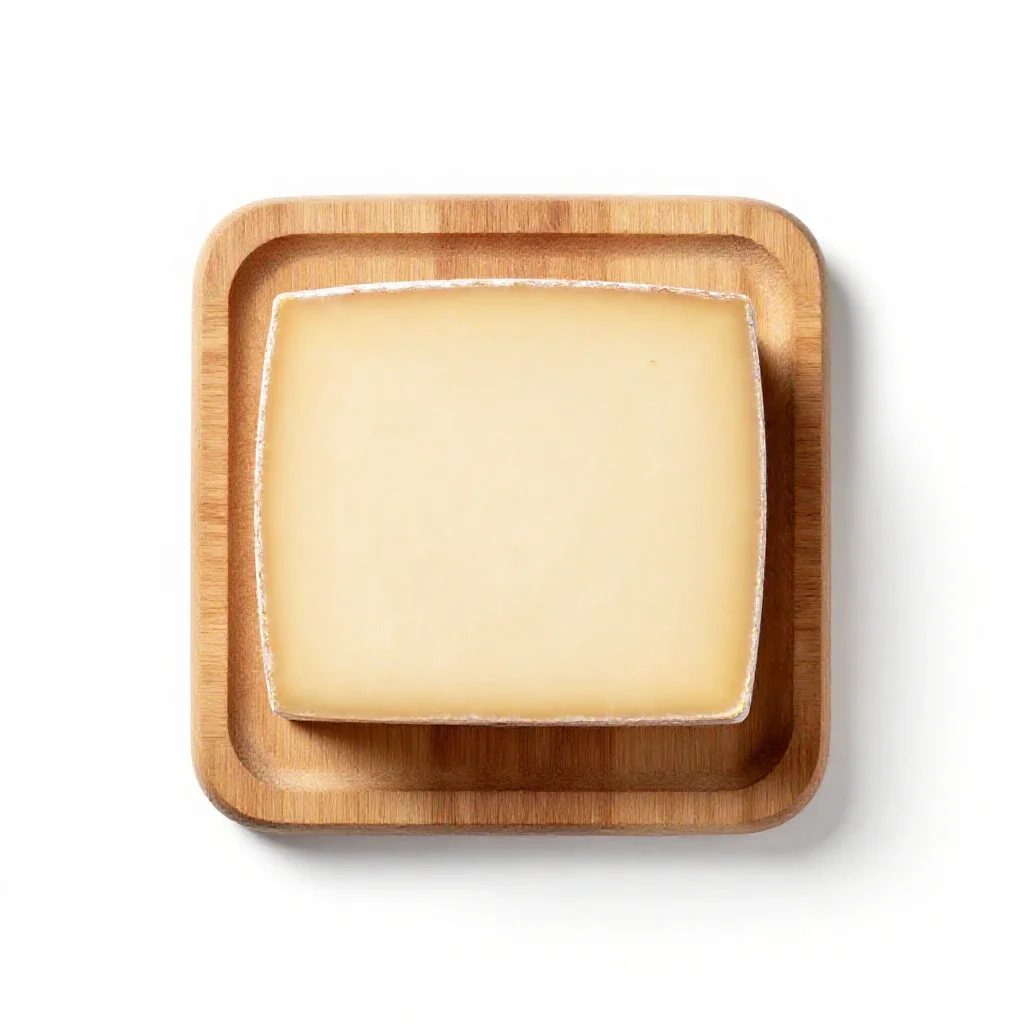Brick cheese isolated on a white background