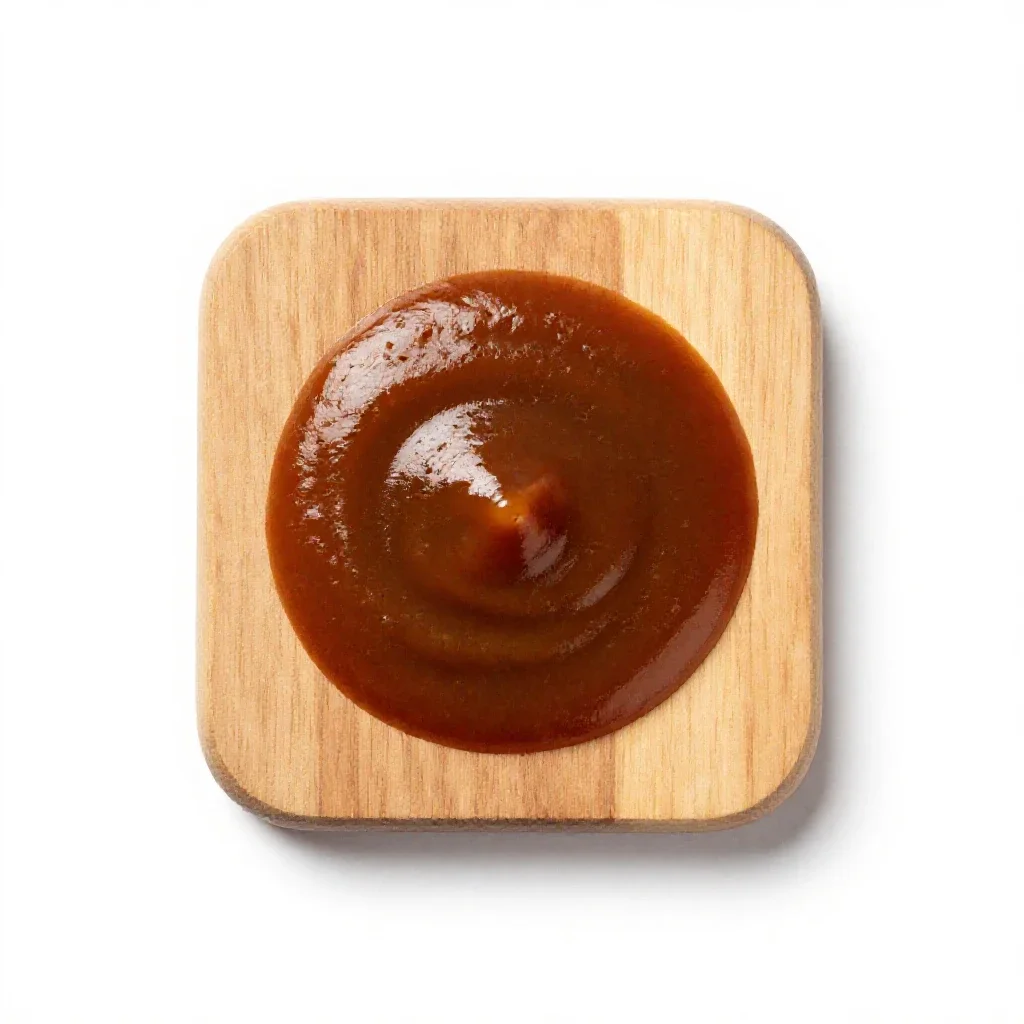 Brown sauce isolated on a white background