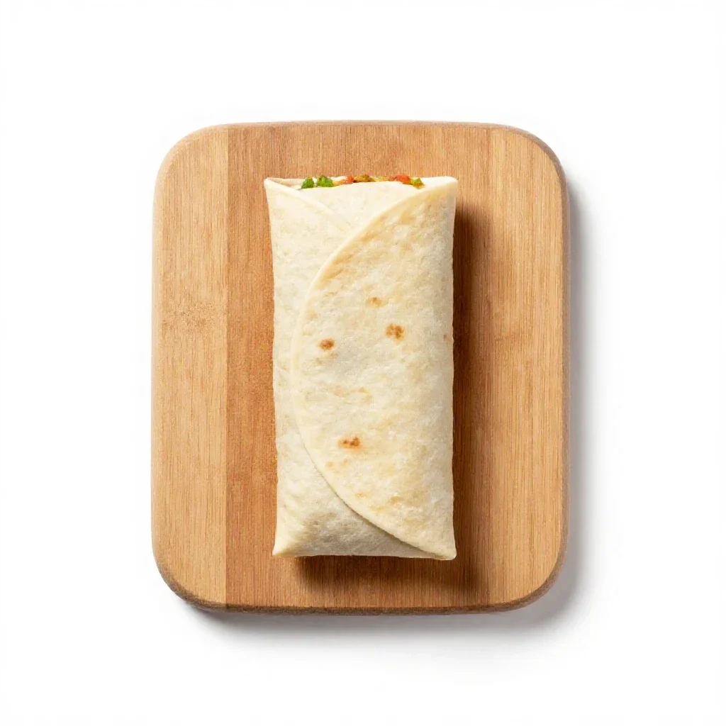 Burrito isolated on a white background