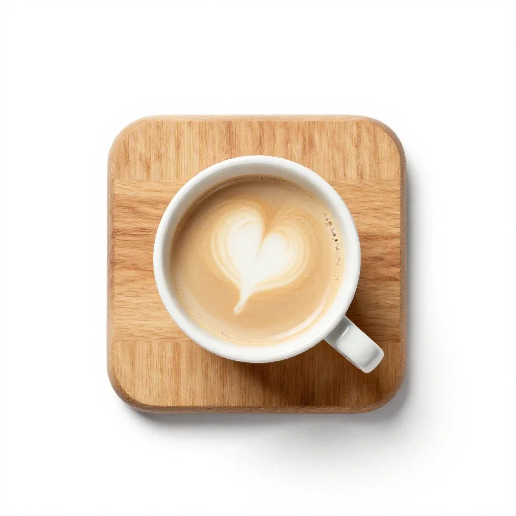 Cafe au lait isolated on a white background
