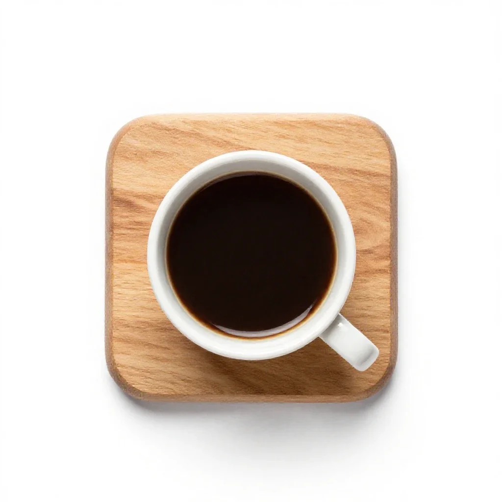 Cafe noir isolated on a white background