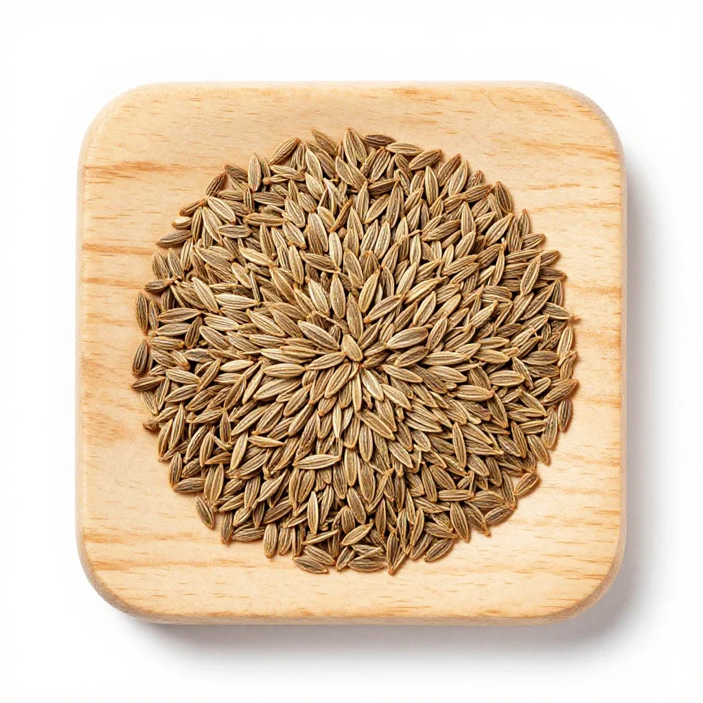 Caraway seed isolated on a white background